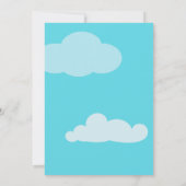 Green Unicorn Rainbow 5x7 Invitation d'anniversair (Dos)