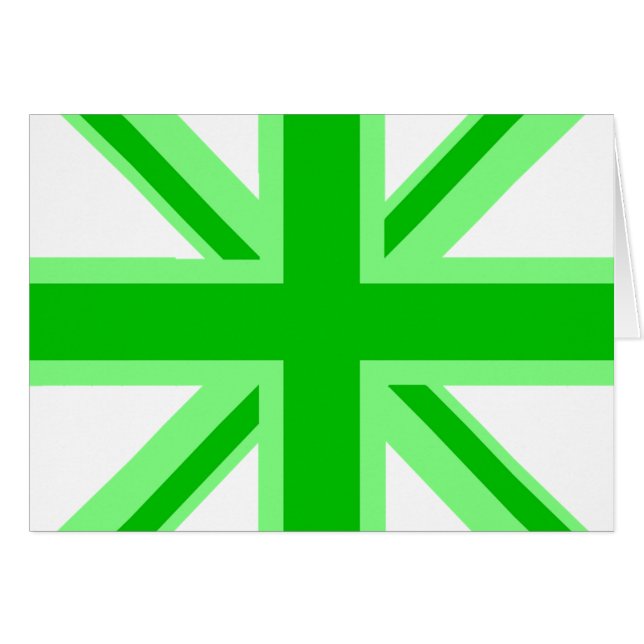 Green Union Jack (Voorkant Horizontaal)