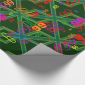 Green Union Jack Flag Decor Cadeaupapier (Hoek)