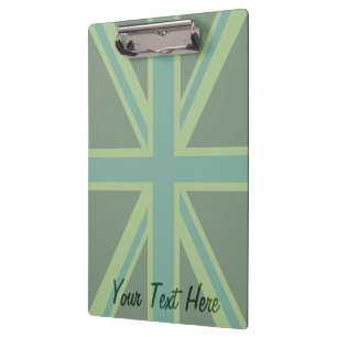 Green Union Jack Flag Decor Klembord