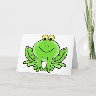 Green_Valentine_Frog_with_pink_hearts.png Feestdagen Kaart