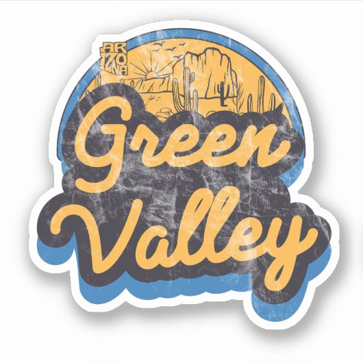 Green Valley, Arizona Sticker (Voorkant)