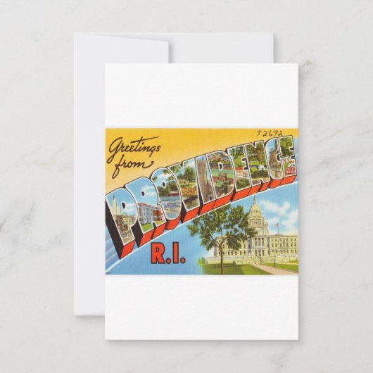 Green van Providence Rhode Island Save The Date (Voorkant)