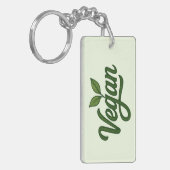 Green Vegan Sleutelhanger (Voorkant Links)