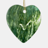 Green Verde Alpi Marble Keramisch Ornament (Rechts)