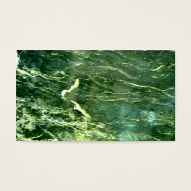 Green Verde Alpi Marble Visitekaartjes (Voorkant)