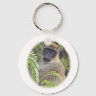 Green Vervet Monkey Sleutelhanger