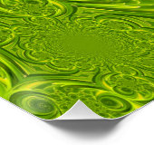 Green Vibrant Swirl Perfect Poster (Hoek)