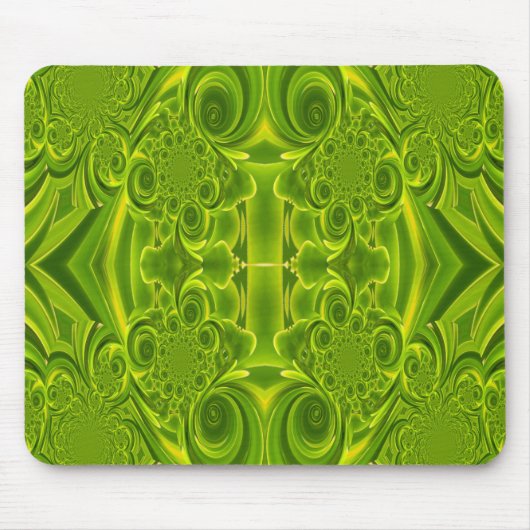 Green Vibrant Texture Mousepad Muismat (Voorkant)