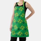 Green Vier Leaf Clover St Patricks Day Schort (Insitu)