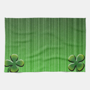 Green Vier Leaf Clover Theedoek