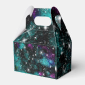 Green Violet Galaxy Star Milky Way Bedankdoosjes (Achterkant)