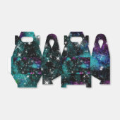 Green Violet Galaxy Star Milky Way Bedankdoosjes (Uitgevouwen)