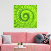 Green Vortex Canvas Afdruk (Insitu (Woonkamer))