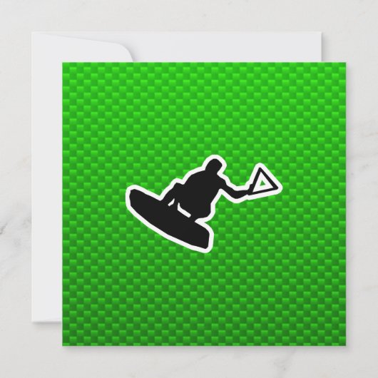 Green Wakeboarder Kaart (Achterkant)