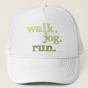 GREEN WALK JOG RUN (font SHADED) Trucker Pet