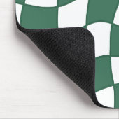 Green Warped Design Mousepad Muismat (Hoek)