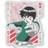 💪 Green Warrior Sticker – Anime-Inspired Ninja Vi (Devant)