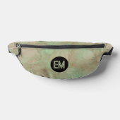 Green Watercolor Paint Circles Initials Monogramed (Poser)