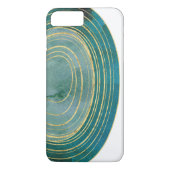 Green Waterverf Agate met Gold Accent Case-Mate iPhone Case (Achterkant)