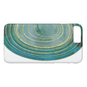 Green Waterverf Agate met Gold Accent Case-Mate iPhone Case (Achterkant (Horizontaal))