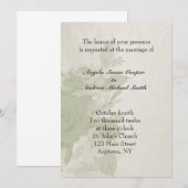 Green Waterverf Floral Kaart (Voorkant / Achterkant)