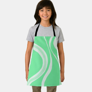 Green Waves Apron Schort