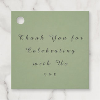 Green Wedding Favor Tag Template Bedankjes Labels