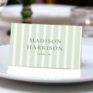 Green Wedding Naam Plaats Kaart DIY