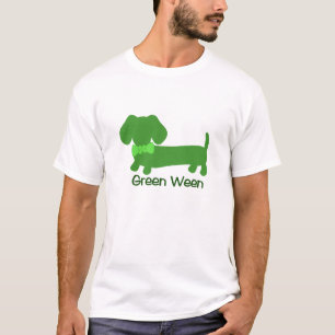 Green Ween St Patrick's Day Dachshund Wiener Dog T-shirt