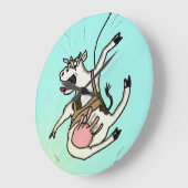 Green Weenii "COWABUNGEE !" Horloge murale (Angle)