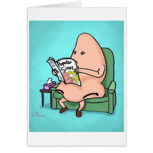 Green Weenii "Popular Sinus" Get-Well Card