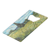 Green Wheat Field Vincent van Gogh Kredietkaart Flessenopener (Achterkant Gekanteld)