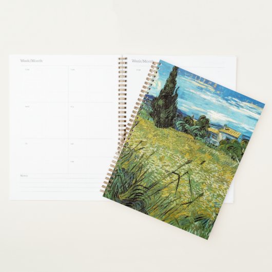 Green Wheat Field Vincent van Gogh Planner (Display)