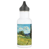 Green Wheat Field Vincent van Gogh Waterfles (Links)