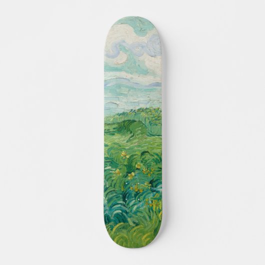 Green Wheat Fields Landscape Art Van Gogh Skateboard (Voorkant)