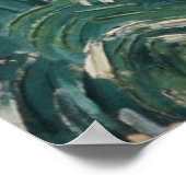 Green Wheat Fields - Van Gogh - c1889 Poster (Hoek)