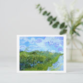 Green Wheat Fields Van Gogh Fine Art Briefkaart (Staand voorkant)