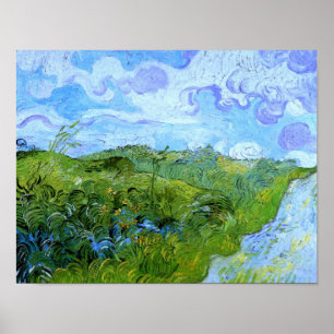 Green Wheat Fields Van Gogh Fine Art Poster