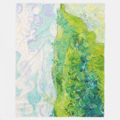 Green Wheat Fields, Van Gogh Fleece Deken (Voorkant)