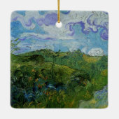 Green Wheat Fields van Vincent van Gogh Keramisch Ornament (Achterkant)