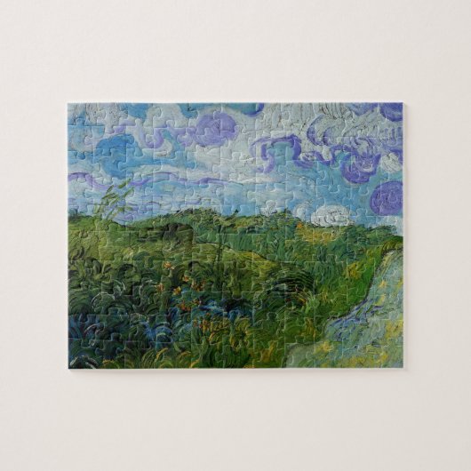 Green Wheat Fields van Vincent van Gogh Legpuzzel (Horizontaal)