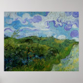 Green Wheat Fields van Vincent van Gogh Poster (Voorkant)