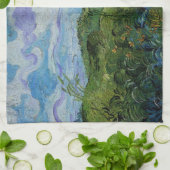 Green Wheat Fields van Vincent van Gogh Theedoek (Gevouwen)