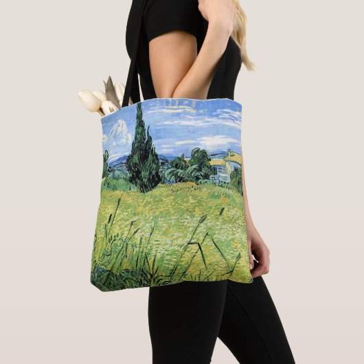 Green Wheatfield with Cypress, Draagtas (Dichtbij)