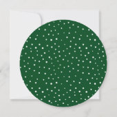 Green Whimsical Winter Wreath Save the Date Kaart (Achterkant)