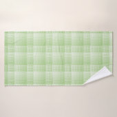 Green White Checker Abstract Pattern Badhanddoek (Badhanddoek)