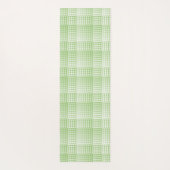 Green White Checker Abstract Pattern Yogamat (Achterkant)