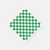Green White Checkerboard Servet (Hoek)