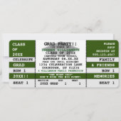 Green|White Concert Afstudeerder Kaart (Voorkant)